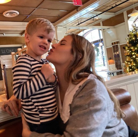 Tatiana Pajkovic enjoying time with her son Day Holbrook.